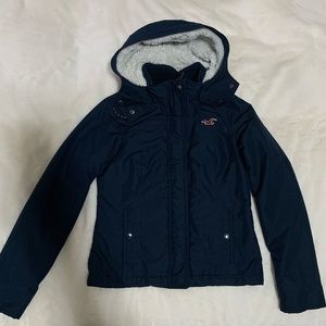 Hollister All Weather Navy Blue Jacket